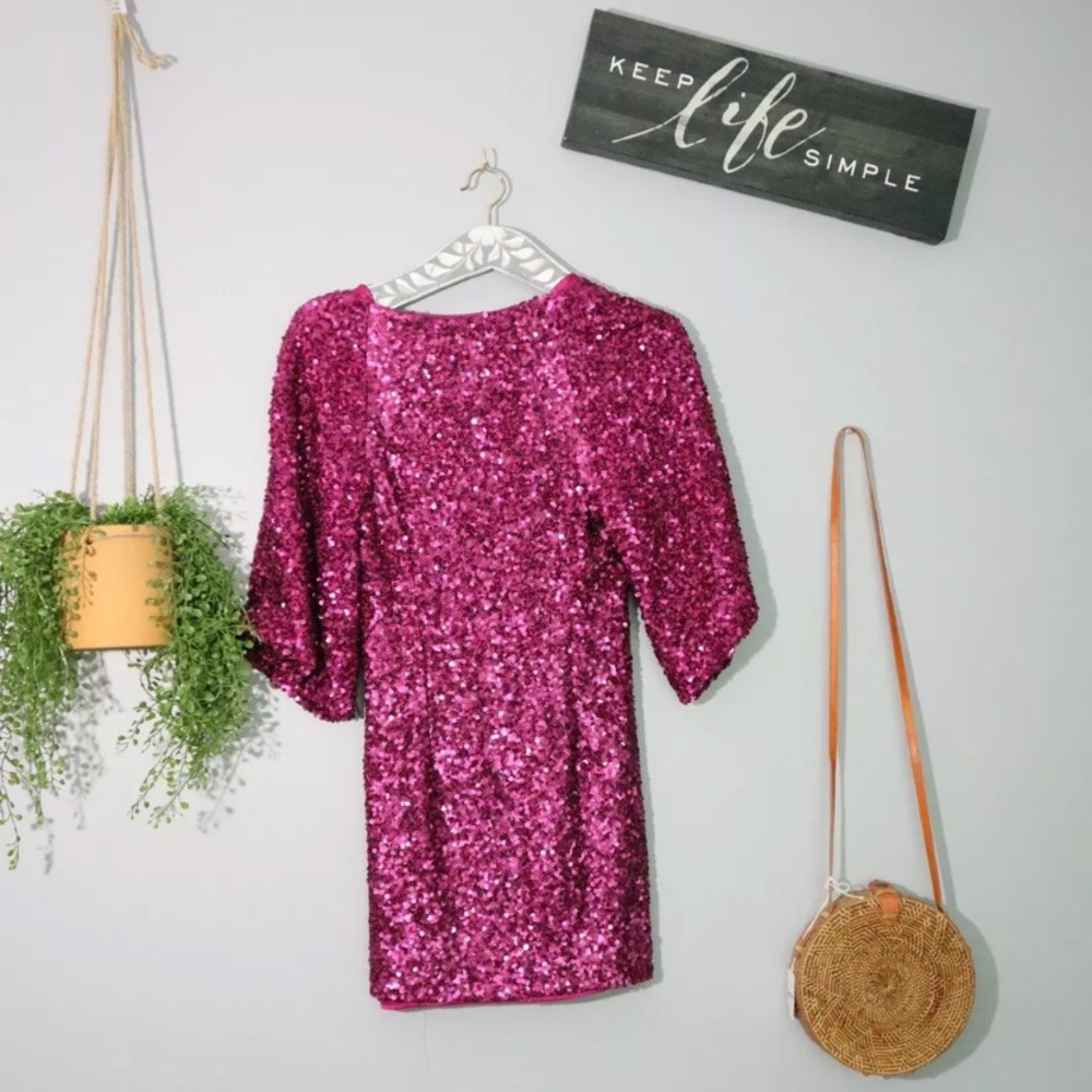 Free People Party Girl Mini Dress sz 4 - Picture 7 of 7